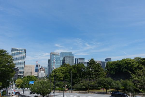 竹橋から大手町方面を望む