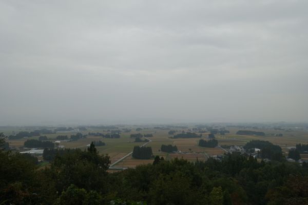 花巻市街を望む